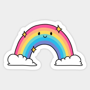 Happy Rainbow Kawaii Sticker